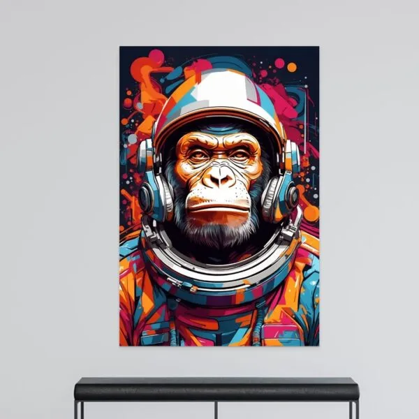 Cuadro Decorativo en Guatemala - AN35_Anonimo_Chimpanc cosmonauta Cuadro Decorativo en Guatemala - AN35_Anonimo_Chimpanc cosmonauta