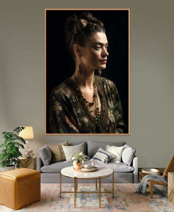 Cuadro Decorativo  - Anonimo Frida Kahlo fantasia