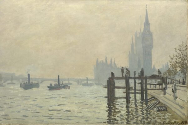 El Támesis debajo de Westminster - Claude Monet