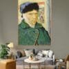 Cuadro Decorativo en Guatemala- VG0014_Vincent van Gogh_Autorretrato con la oreja vendada y caballete