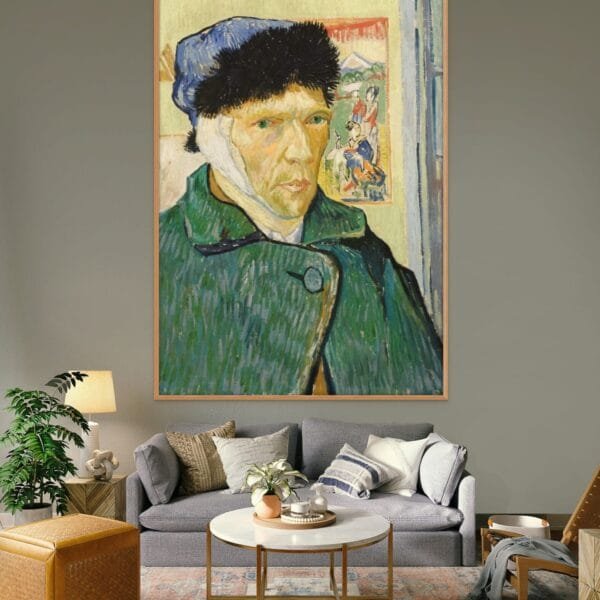 Cuadro Decorativo en Guatemala- VG0014_Vincent van Gogh_Autorretrato con la oreja vendada y caballete Cuadro Decorativo en Guatemala- VG0014_Vincent van Gogh_Autorretrato con la oreja vendada y caballete