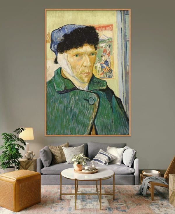 Cuadro Decorativo en Guatemala- VG0014_Vincent van Gogh_Autorretrato con la oreja vendada y caballete