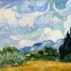 Campo de trigo con cipreses - Vincent van Gogh