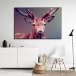 Ciervo, poligonos - Anonimo