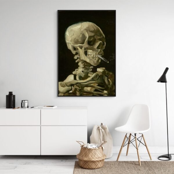 vg0023_vincent van gogh_craneo con cigarrillo encendido Craneo con cigarrillo encendido - Vincent van Gogh