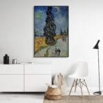 Camino rural en la Provenza de noche - Vincent van Gogh