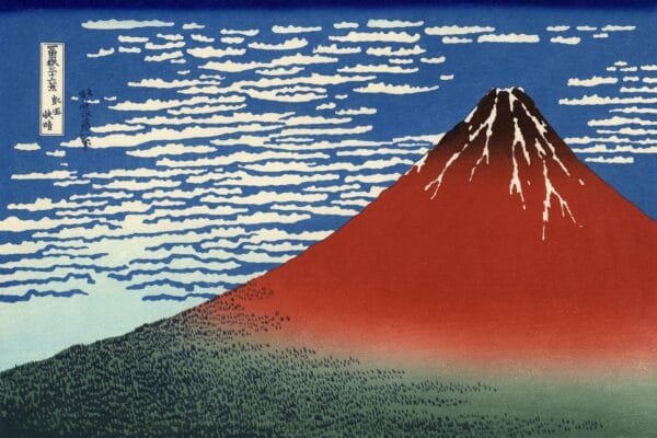 El monte Fuji en la primavera - Katsushika Hokusai