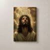 Cristo con la Mirada al Cielo, cuadro vertical en canvas