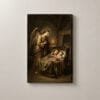 Ángel que Vela el Sueño, cuadro vertical en canvas