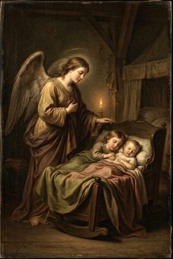Ángel que Vela el Sueño, arte sin mockup