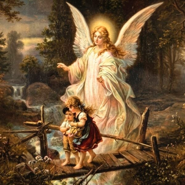 Ángel Guardián en el Puente, arte sin mockup