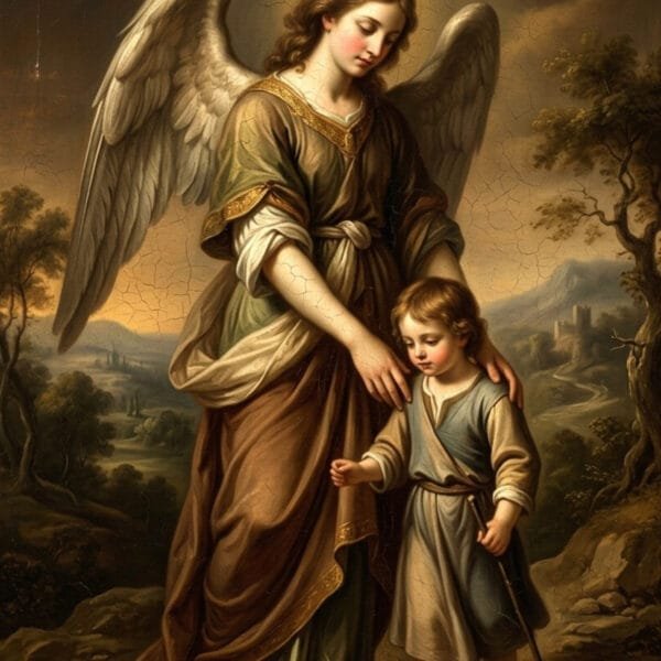 Ángel que Guía al Niño, arte sin mockup