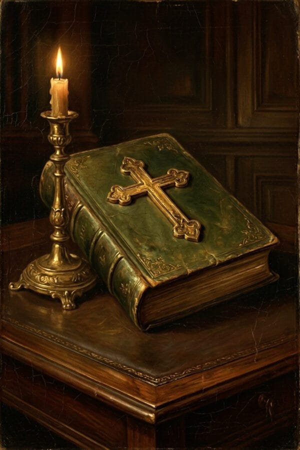 Biblia a la Luz de una Vela, arte sin mockup