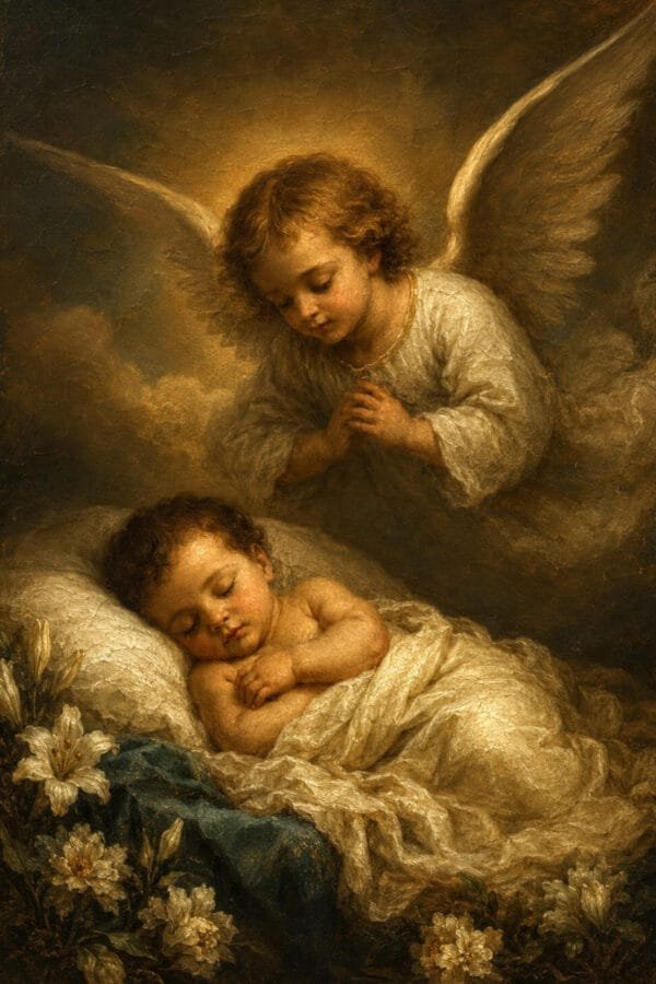 Un Ángel Cuida su Sueño, arte sin mockup