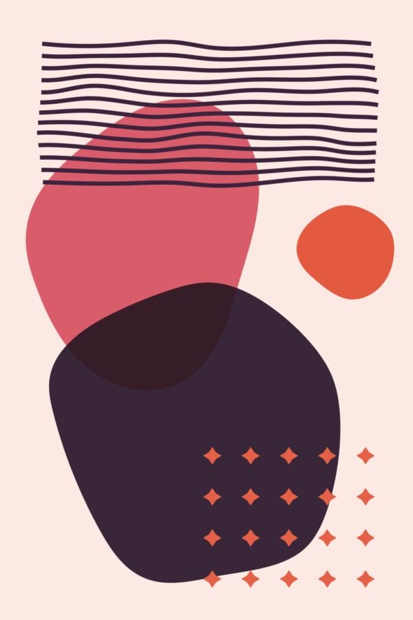 Equilibrio Carmín, arte sin mockup