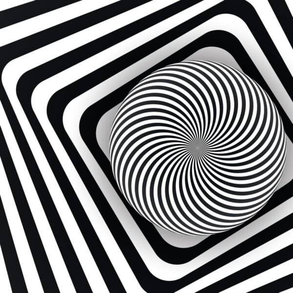 Vértigo en Blanco y Negro, arte sin mockup