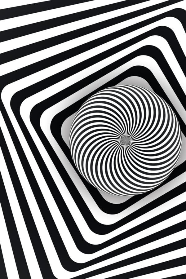 Vértigo en Blanco y Negro, arte sin mockup