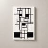 Arquitectura en Tinta, cuadro vertical en canvas