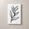 Hoja Esencial, cuadro vertical en canvas