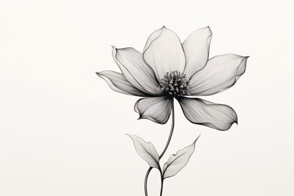 Flor de Porcelana, arte sin mockup