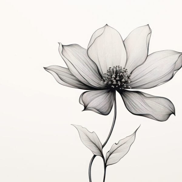 Flor de Porcelana, arte sin mockup