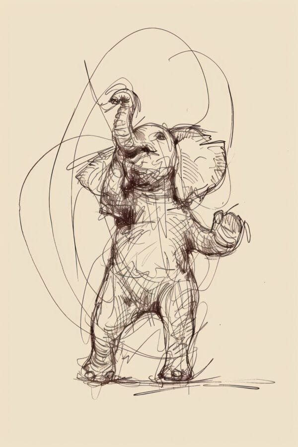 Pasos de Elefante, arte sin mockup