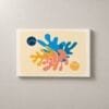 Coral de Colores, cuadro horizontal en canvas