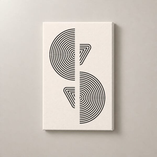 Cadencia Nocturna, cuadro vertical en canvas
