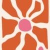 Sol entre Formas Coral, arte sin mockup