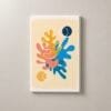 Coral Vertical, cuadro vertical en canvas
