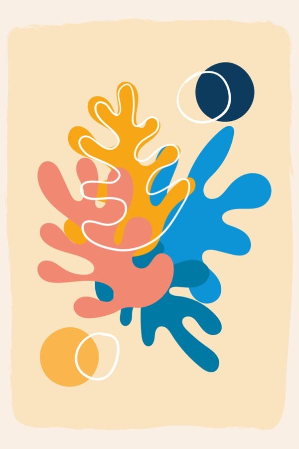 Coral Vertical, arte sin mockup