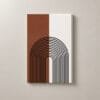 Umbral Terracota, cuadro vertical en canvas