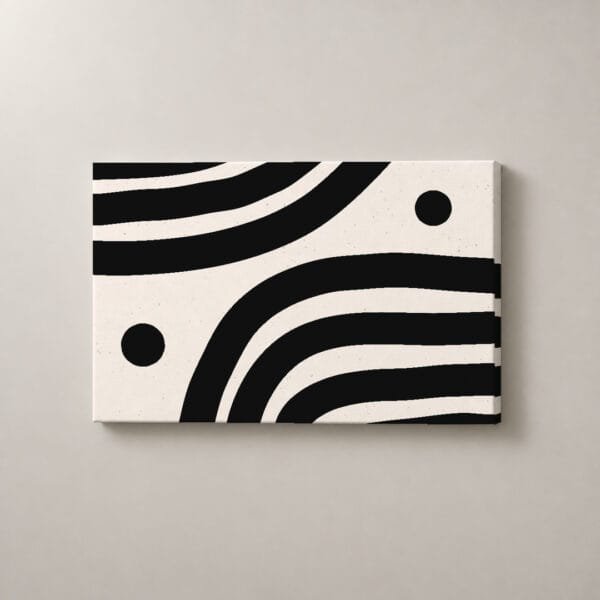 Corrientes de Tinta — mockup Corrientes de Tinta, cuadro horizontal en canvas