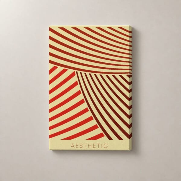 Ritmo Aesthetic — mockup Ritmo Aesthetic, cuadro vertical en canvas