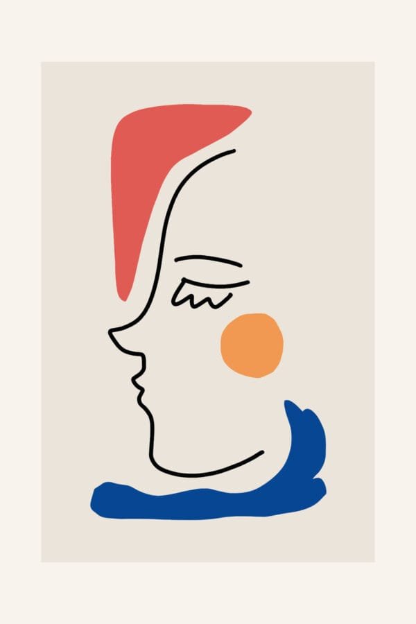 Rostro en Calma, arte sin mockup