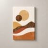 Colinas de Ocre, cuadro vertical en canvas