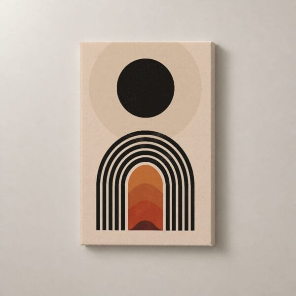 Portal del Eclipse, cuadro vertical en canvas