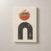 Horizonte Circular, cuadro vertical en canvas