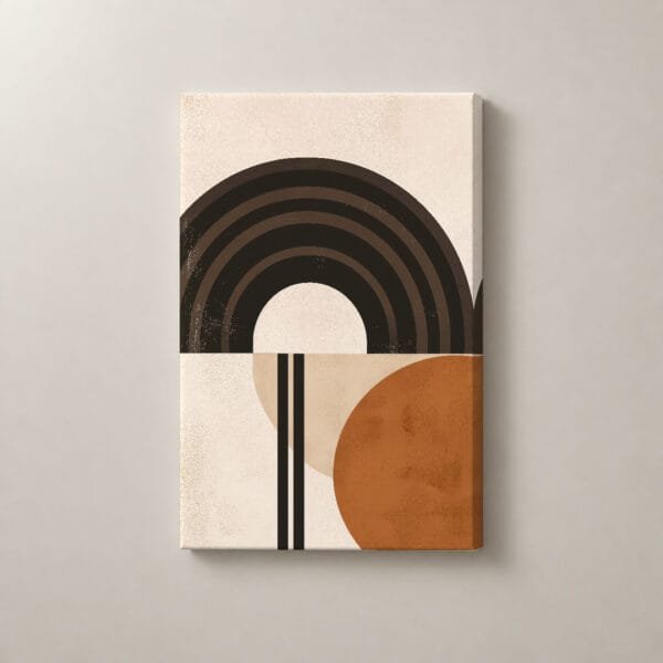 Arco Partido, cuadro vertical en canvas