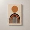 Sol de Ocre, cuadro vertical en canvas
