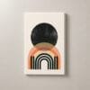 Eclipse de Colores, cuadro vertical en canvas