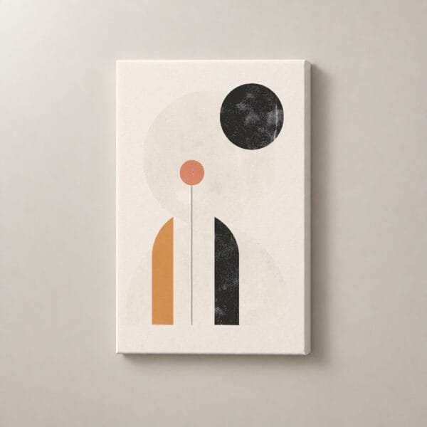 Geometría Lunar, cuadro vertical en canvas