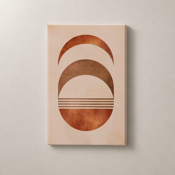 Fases de Arcilla, cuadro vertical en canvas