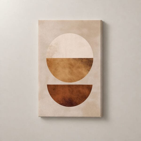 Equilibrio de Tierra, cuadro vertical en canvas