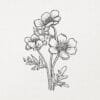 Flores de Papel, arte sin mockup