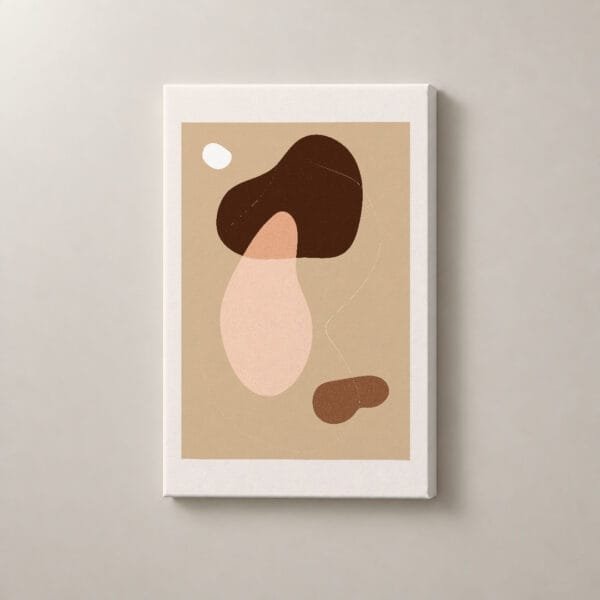 Formas de Arena, cuadro vertical en canvas