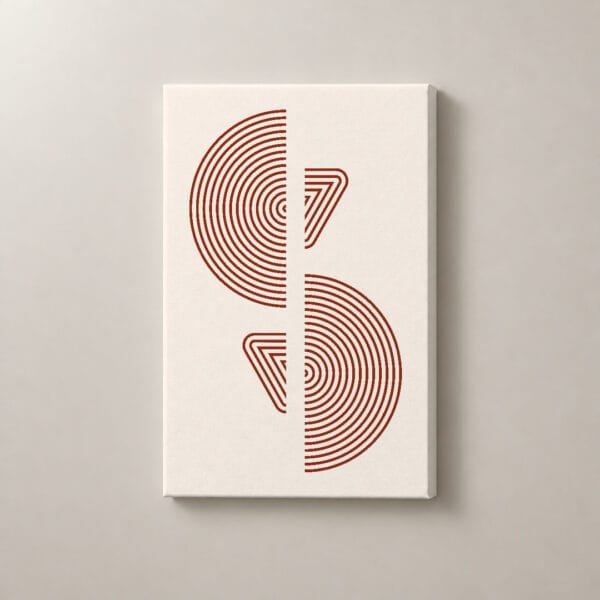 Cadencia de Arcilla, cuadro vertical en canvas