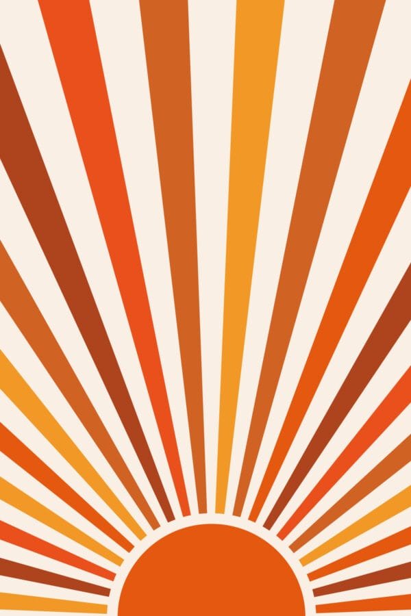 Amanecer Radiante, arte sin mockup