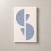 Cadencia Azul, cuadro vertical en canvas