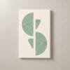 Cadencia Verde, cuadro vertical en canvas